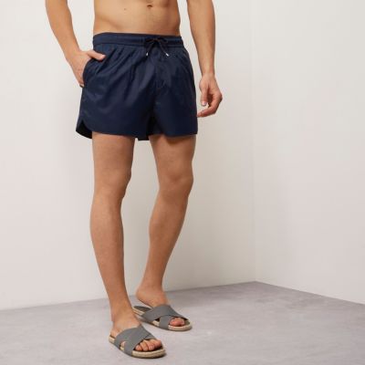 Navy short swim shorts